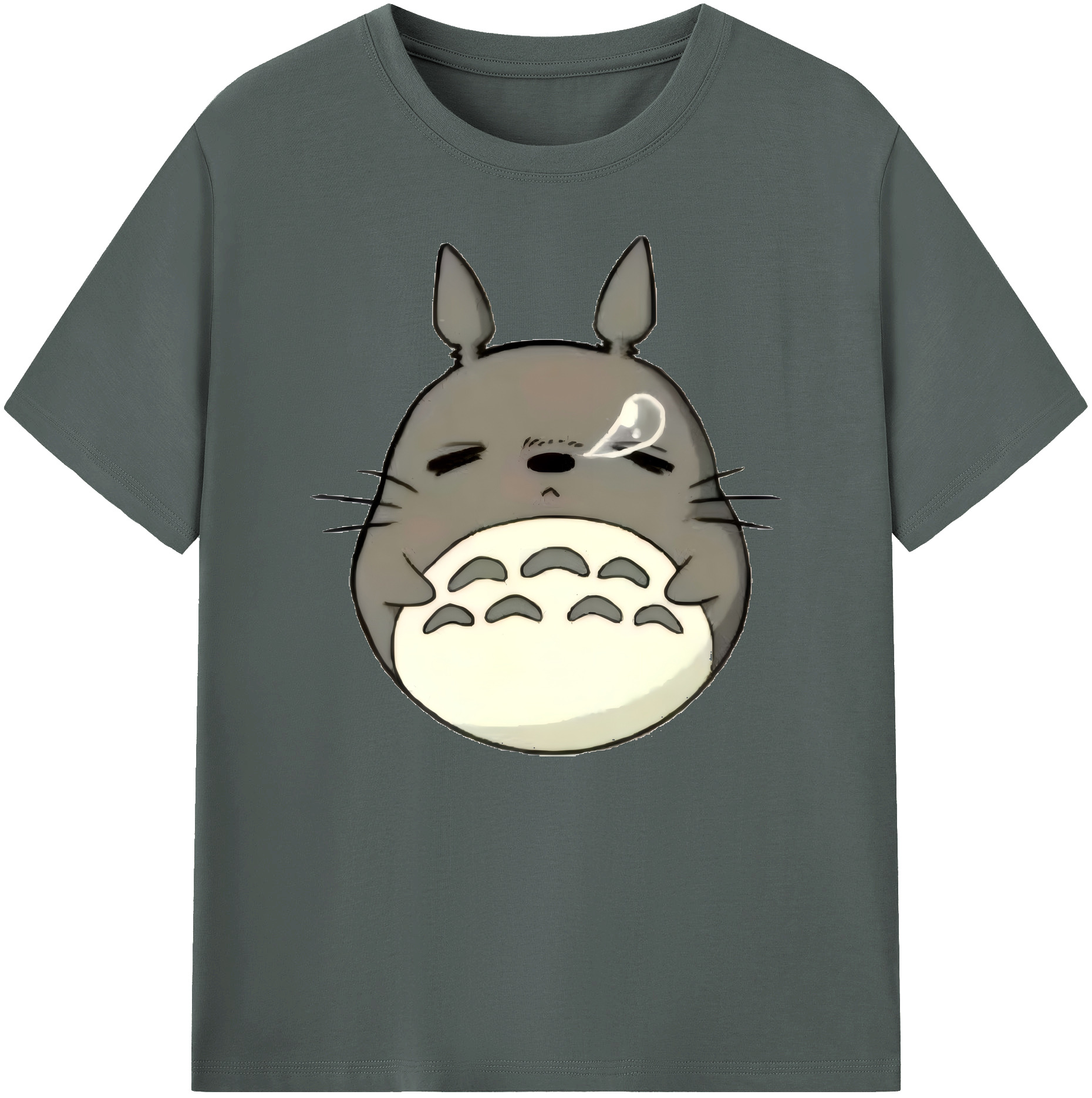 （画像用） となりのトトロ 草壁メイ 草壁サツキ My Neighbor Totoro Satsuki Kusakabe Mei Kusakabe 綿100％ メンズ半袖Tシャツ｜肌触りやわらか＆通気性